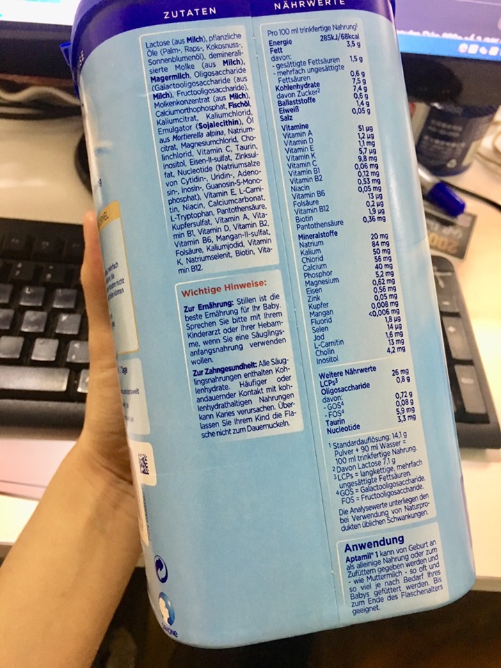 SỮA APTAMIL ĐỨC Profutura